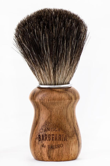 Antiga Barbearia de Bairro scheerkwast dassenhaar Eikenhout - Manandshaving - Antiga Barbearia de Bairro