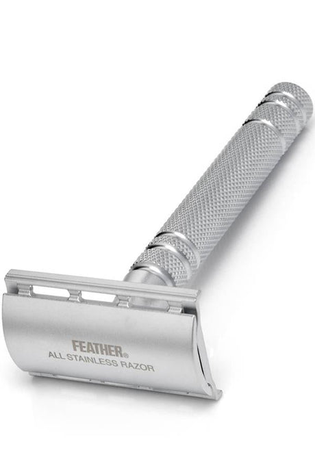 Feather All Stainless double edge safety razor AS-D2 - Manandshaving - Feather