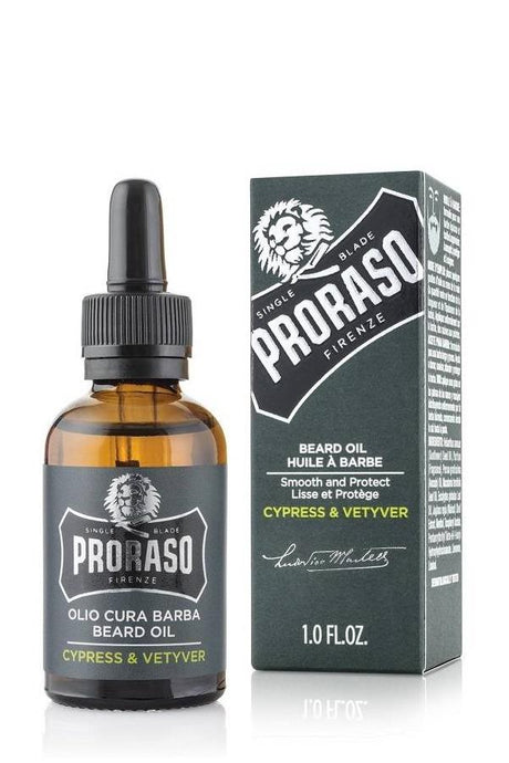 Proraso Single Blade baardolie Cypress & Vetyver 30ml - Manandshaving - Proraso