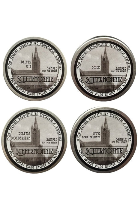 Scheermonnik scheercrème Probeerset 4 x 15gr - Manandshaving - Scheermonnik