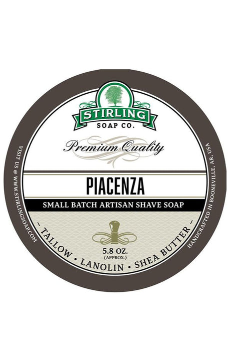 Stirling Soap Co. scheercrème Piacenza 165ml - Manandshaving - Stirling Soap Co.