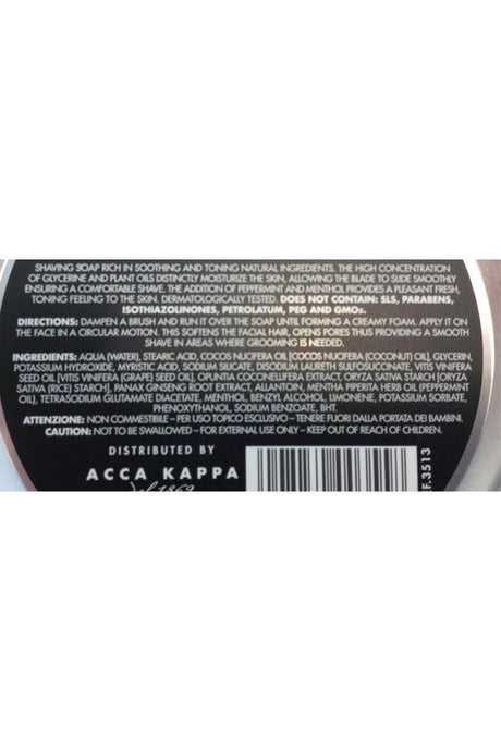 Acca Kappa Barbershop scheercrème 250ml - Manandshaving - Acca Kappa