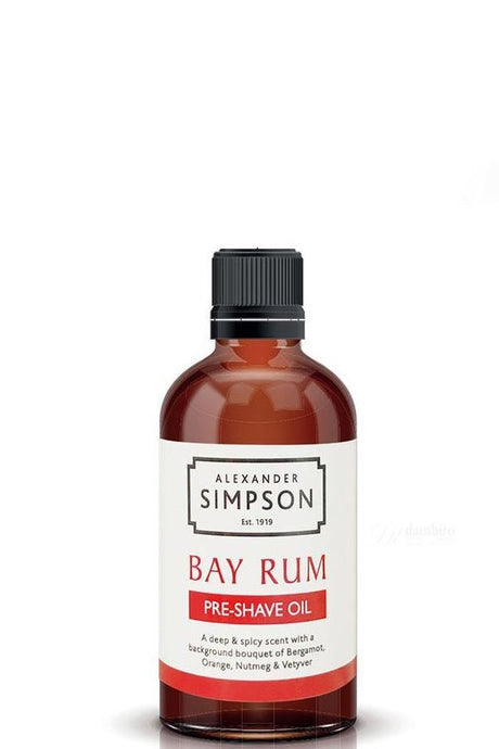 Alexander Simpson Est. 1919 pre shave olie Bay Rum 50ml - Manandshaving - Simpson