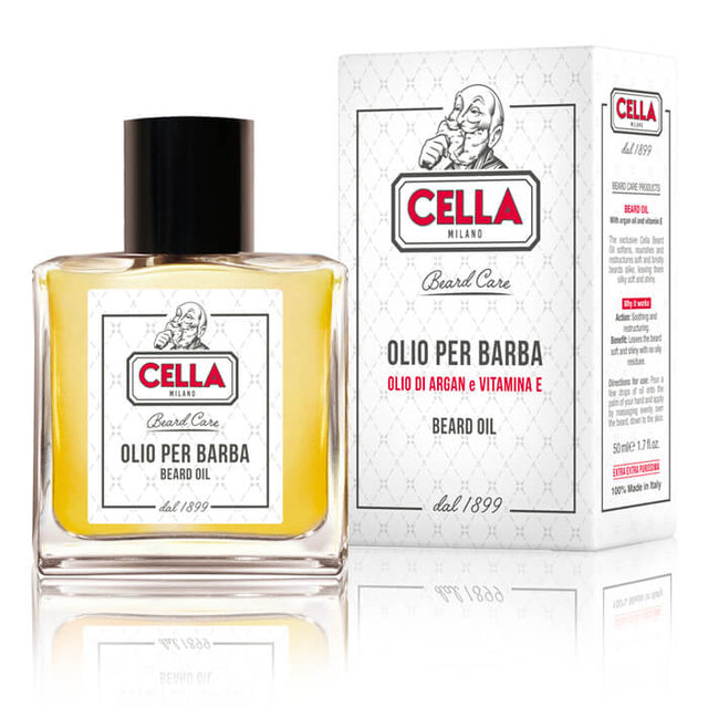 Cella Milano baardolie met Arganolie 50ml - Manandshaving - Cella Milano