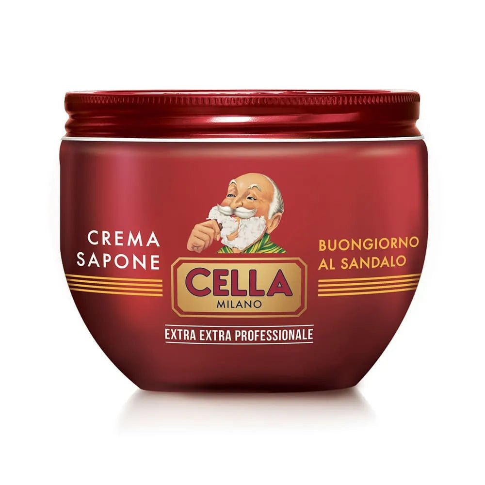 Cella Milano scheercrème Buongiorno al Sandalo 300ml - Manandshaving - Cella Milano