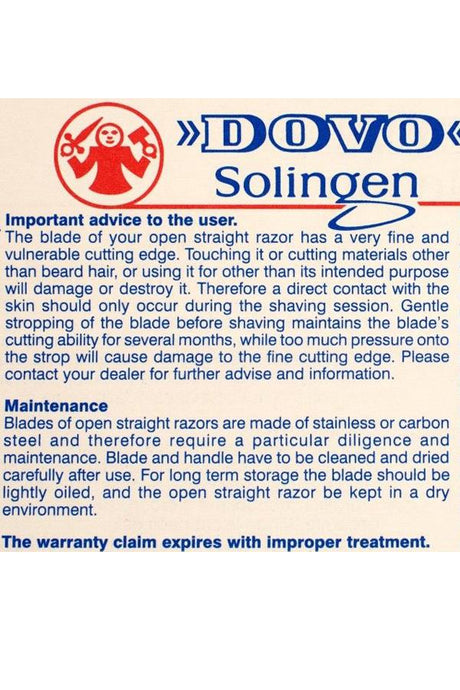 DOVO open scheermes Inox Olijfhout RVS 5/8" - 13581027 - Manandshaving - DOVO