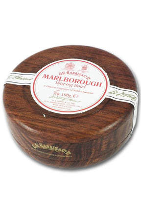 DR Harris scheerzeep Marlborough in houten kom 100gr - Manandshaving - DR Harris