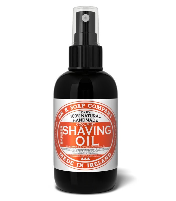 Dr K Soap Company scheerolie Cool Mint Extra Large 100ml - Manandshaving - Dr K. Soap Company