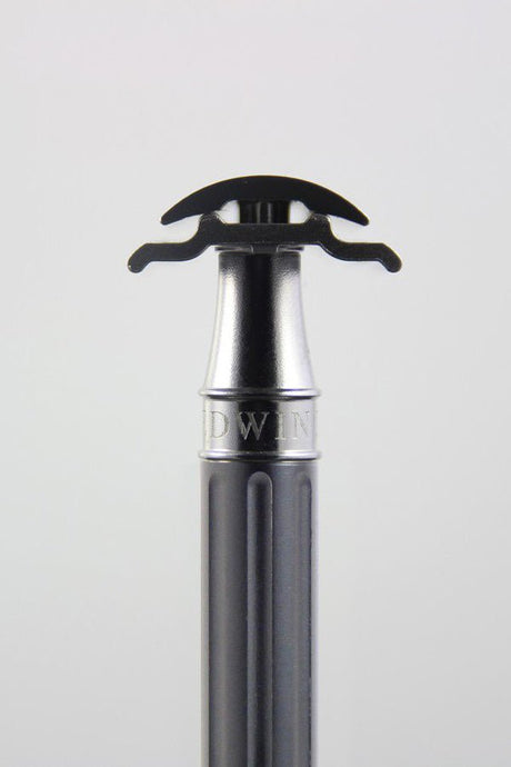 Edwin Jagger 3ONE6 double edge safety razor Gunmetal RVS - Manandshaving - Edwin Jagger 3ONE6