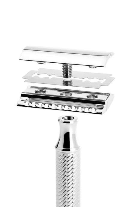 Edwin Jagger DE72 double edge safety razor zwart - Manandshaving - Edwin Jagger