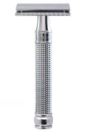 Edwin Jagger double edge safety razor Laser 3D Diamond chroom - Manandshaving - Edwin Jagger