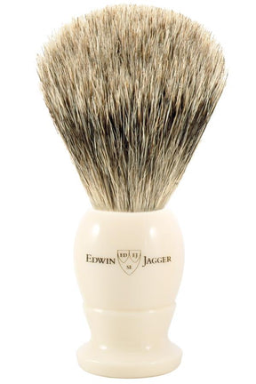 Edwin Jagger scheerkwast dassenhaar wit M - Manandshaving - Edwin Jagger