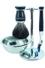 Edwin Jagger scheerset S21M726CRFB - Synthetisch - Fusion - Zwart - Manandshaving - Edwin Jagger