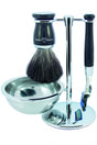 Edwin Jagger scheerset S21M726CRFB - Synthetisch - Fusion - Zwart - Manandshaving - Edwin Jagger