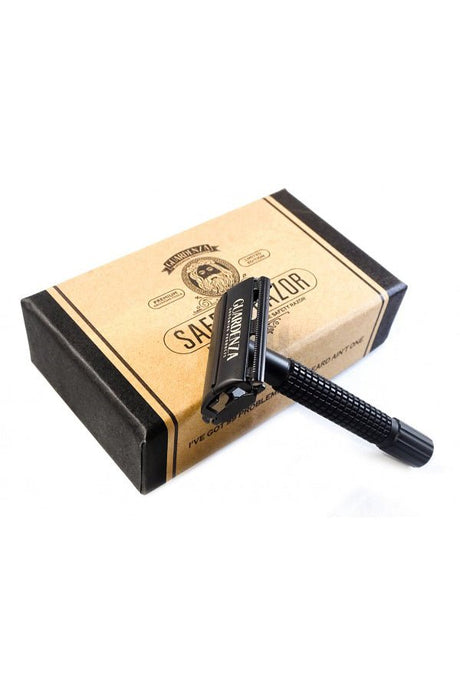 Guardenza safety razor vlindersluiting matzwart - Manandshaving - Guardenza