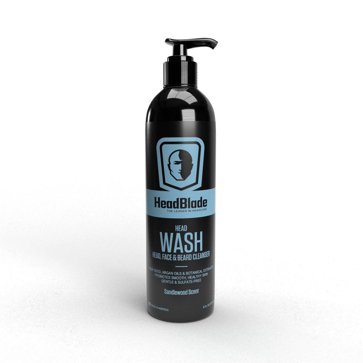 HeadBlade HeadWash Head, Face & Beard Cleanser 237ml - Manandshaving - HeadBlade