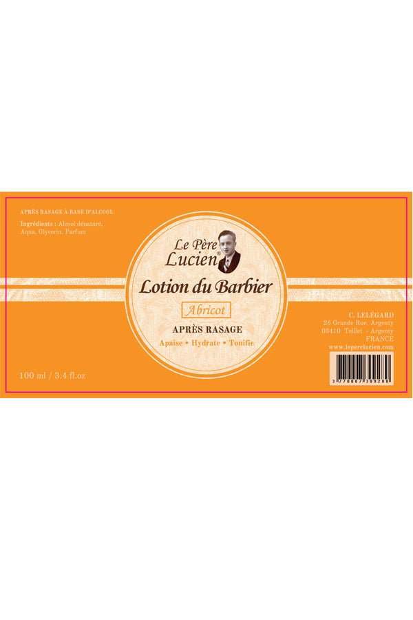 Le Pere Lucien after shave lotion Abrikoos 100ml - Manandshaving - Le Pere Lucien