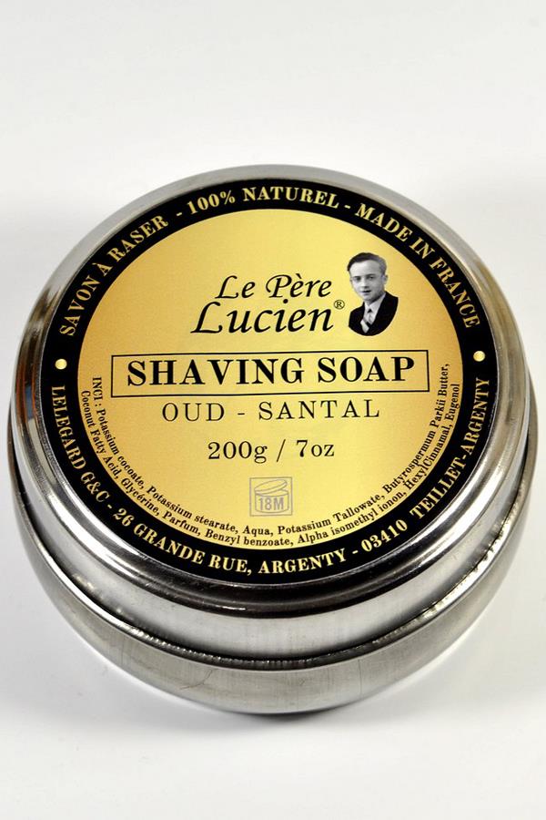 Le Pere Lucien scheercrème Oud Santal 200gr - Manandshaving - Le Pere Lucien