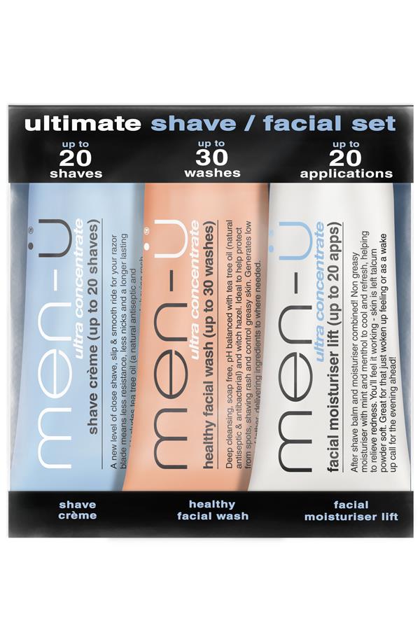 Men-Ü shave/facial set 3 x 15ml - Manandshaving - Men-Ü