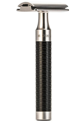 Muhle double edge safety razor ROCCA RVS matzwart R96 - Manandshaving - Muhle