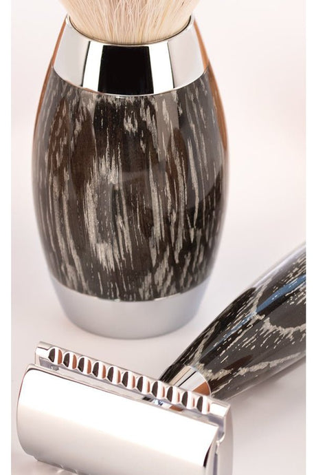 Muhle Edition No. 3 scheerkwast synthetisch haar Boghout Sterling Zilver - Manandshaving - Muhle Edition