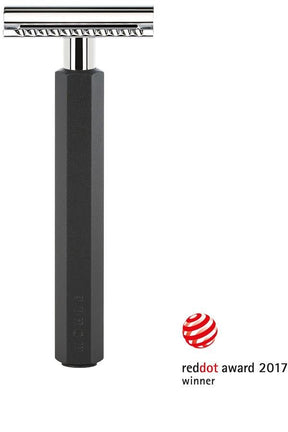 Muhle Hexagon double edge safety razor Graphite - Manandshaving - Muhle Hexagon