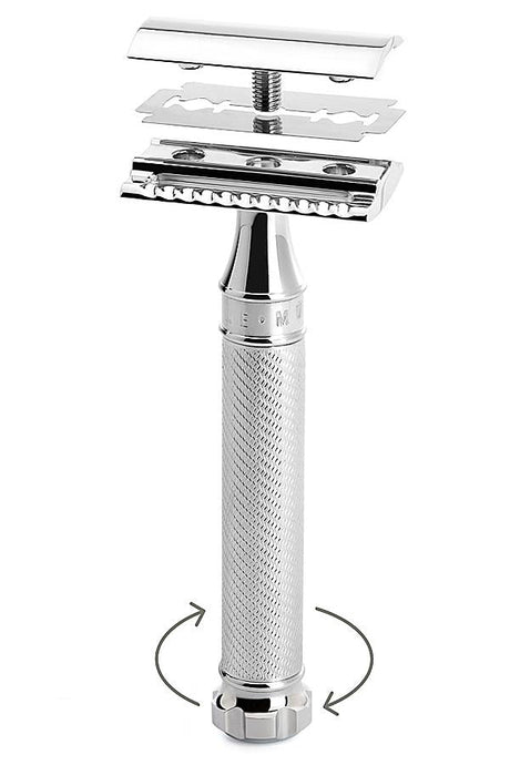 Muhle R41 Twist double edge safety razor met tandkam - Manandshaving - Muhle