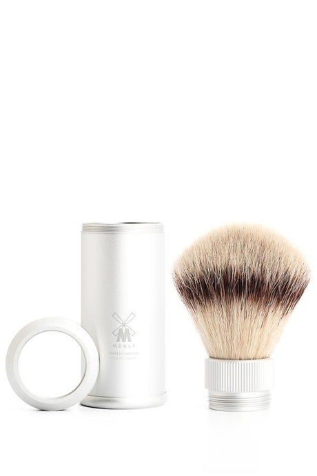 Muhle reisscheerkwast synthetisch haar zilver - Manandshaving - Muhle