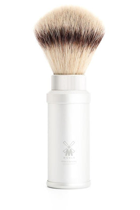 Muhle reisscheerkwast synthetisch haar zilver - Manandshaving - Muhle