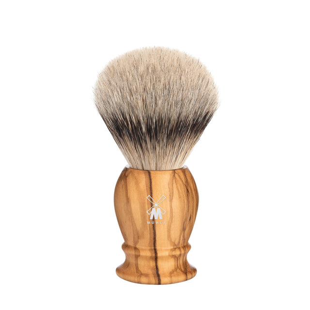 Muhle scheerkwast dassenhaar CLASSIC olijfhout M - Manandshaving - Muhle