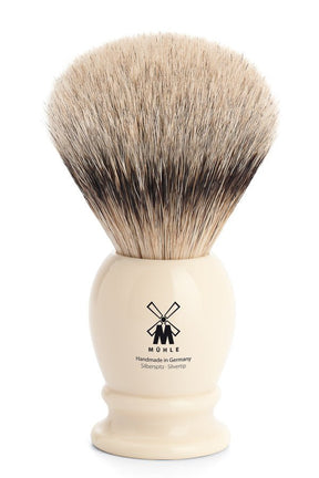 Muhle scheerkwast dassenhaar CLASSIC wit L - Manandshaving - Muhle