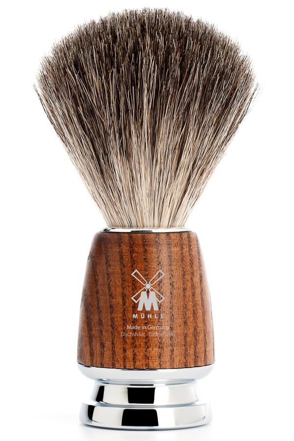 Muhle shaving brush badger hair RYTMO Ash wood