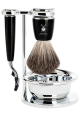 Muhle shaving brush badger hair RYTMO black