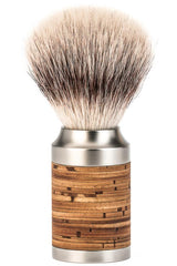 Muhle scheerkwast synthetisch haar ROCCA RVS Berkenschors - Manandshaving - Muhle