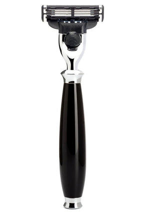 Muhle scheermes Mach3 PURIST zwart chroom - Manandshaving - Muhle