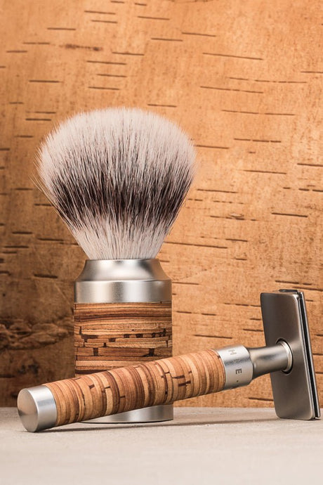 Muhle scheerset ROCCA S31M95SR- Synthetisch - RVS Berkenschors - Manandshaving - Muhle