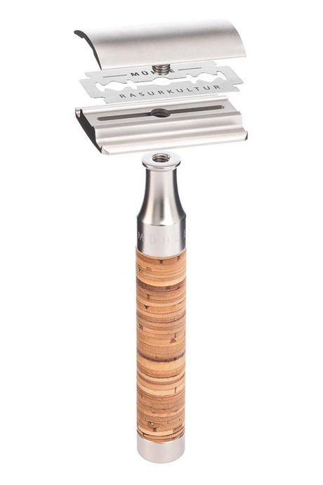 Muhle scheerset ROCCA S31M95SR- Synthetisch - RVS Berkenschors - Manandshaving - Muhle