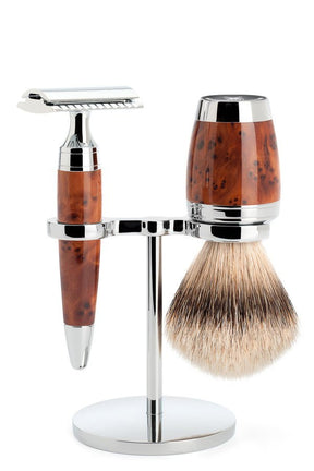 Muhle scheerset Stylo S091H71SR - Dassenhaar - Safety Razor - Thujahout - Manandshaving - Mühle Stylo