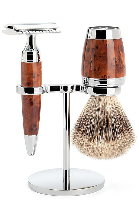 Muhle Stylo double edge safety razor Thujahout - Manandshaving - Mühle Stylo