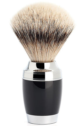 Muhle Stylo scheerkwast dassenhaar zwart chroom - Manandshaving - Mühle Stylo