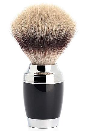 Muhle Stylo scheerkwast synthetisch haar zwart chroom - Manandshaving - Mühle Stylo