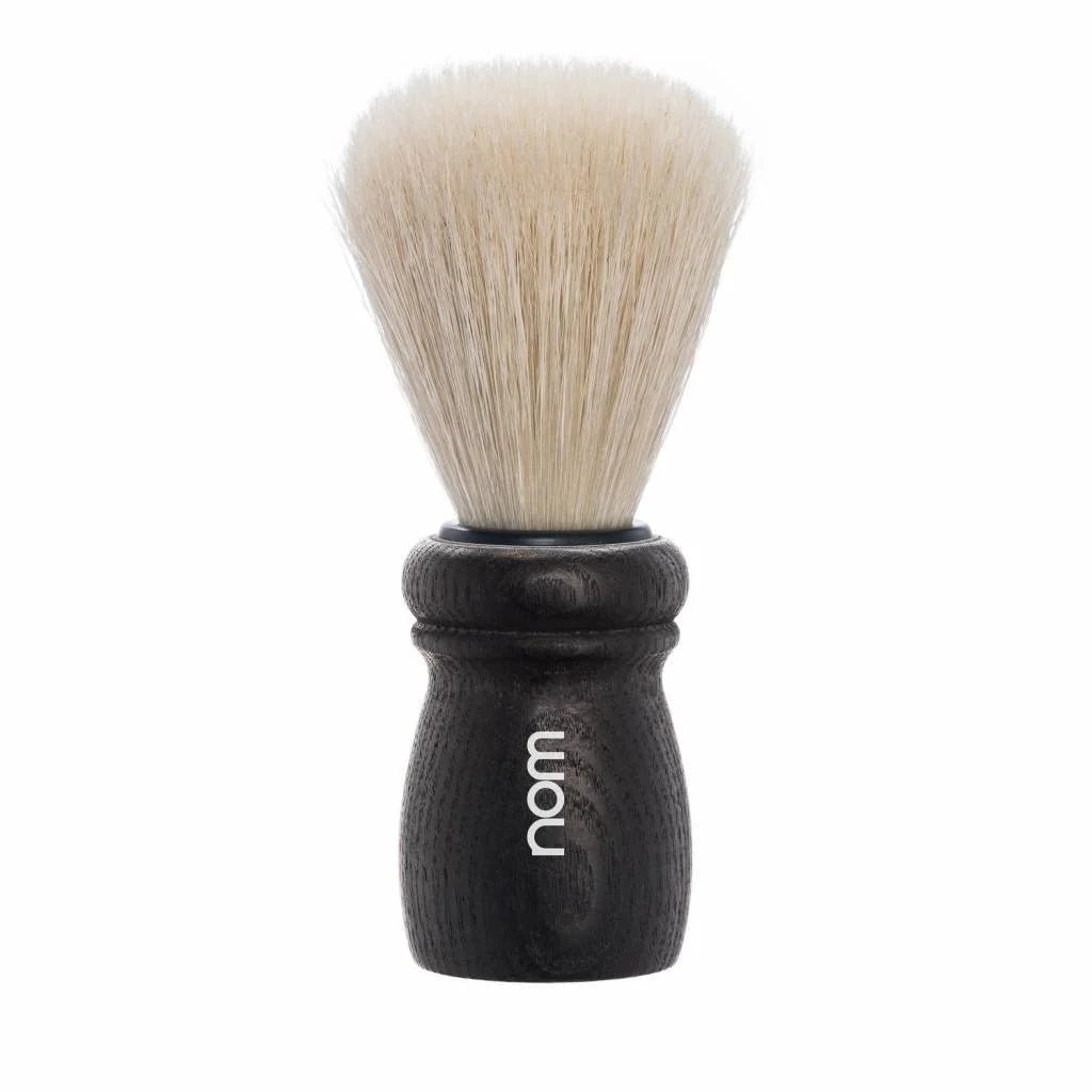 nom ALFRED scheerkwast varkenshaar zwart essenhout - Manandshaving - nom