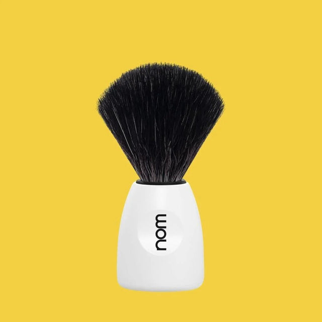 nom LASSE scheerkwast synthetisch haar wit - Manandshaving - nom