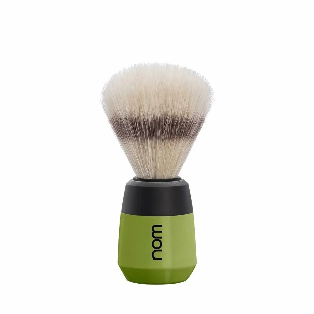 nom MAX scheerkwast varkenshaar olijfgroen - Manandshaving - nom