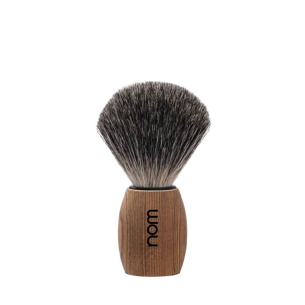 nom OLE scheerkwast dassenhaar essenhout - Manandshaving - nom