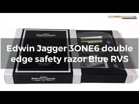 Edwin Jagger 3one6 Double Edge Safety Razor Blue RVS