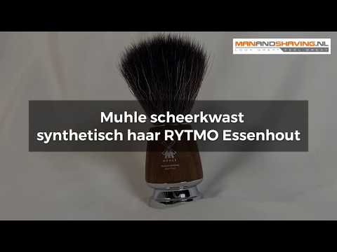 Muhle shaving brush synthetic hair RYTMO Ash wood