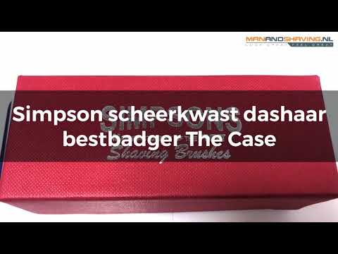 Simpson blaireau poils de blaireau bestbadger The Case