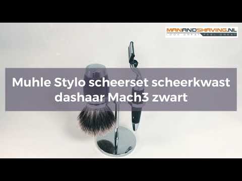 Muhle Scheerset Stylo S091K76M3 - Fie hair - Mach3 - Black