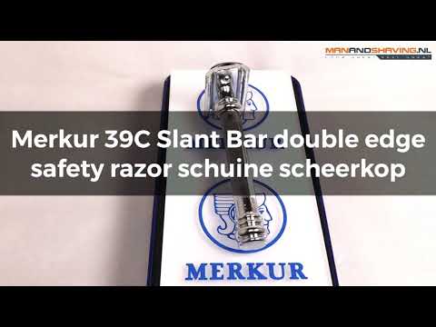 Merkur 39C Slant Bar rasoir de sécurité à double tranchant tête de rasage inclinée